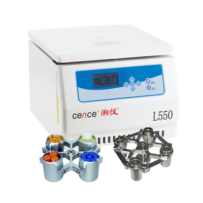 4x500ml 200ml 100ml 스윙 로터가 있는 탁상용 L550 저속 분리기