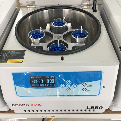 4x500ml 200ml 100ml 스윙 로터가 있는 탁상용 L550 저속 분리기