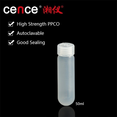 PP PPCO 재료 중앙분리관 뚜?? 과 함께 50ml 고속 튜브 맥스 RCF 50000xg
