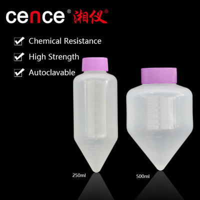 고속 원심분리 기계용 원심분리 튜브 250ml 피침형 튜브