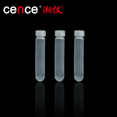 PPCO 재료와 캡을 가진 10ml 둥근 바닥 시험관
