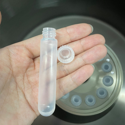 PPCO 재료와 캡을 가진 10ml 둥근 바닥 시험관