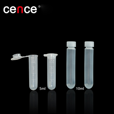 5ml 및 10ml의 PPCO로 만든 초고속 원심분리관 튜브
