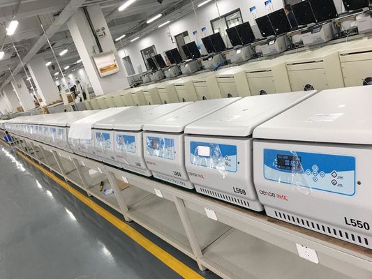 L550 Cence 실험실 원심분리기 5310xg 최대 RCF 4x500ml 용량 저소음 <65dB(A) 탁상용 저속 원심분리기