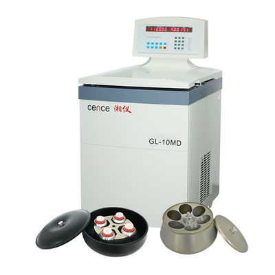 Cence GL-10MD 고속 냉장 원심분리기, 6x1000ml 앵글 로터 포함, 10000rpm 18300xg, 실험실용